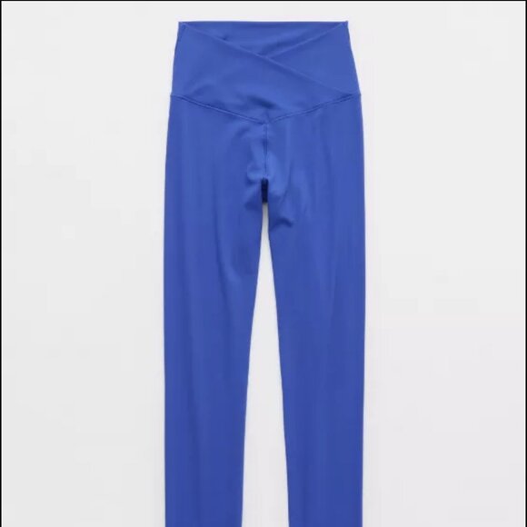 OFFLINE By Aerie Real Me High Waisted Crossover Legging Dark Blue Size Large - Picture 1 of 3